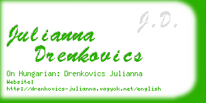 julianna drenkovics business card